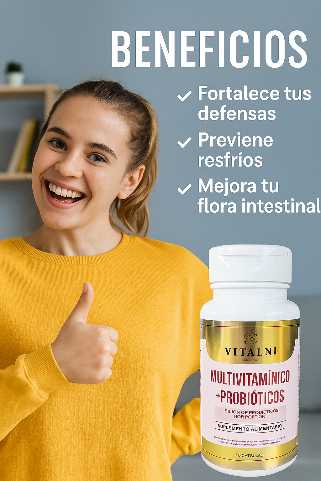 MULTIVITAMÍNICO + PROBIOTICOS 14 CEPAS